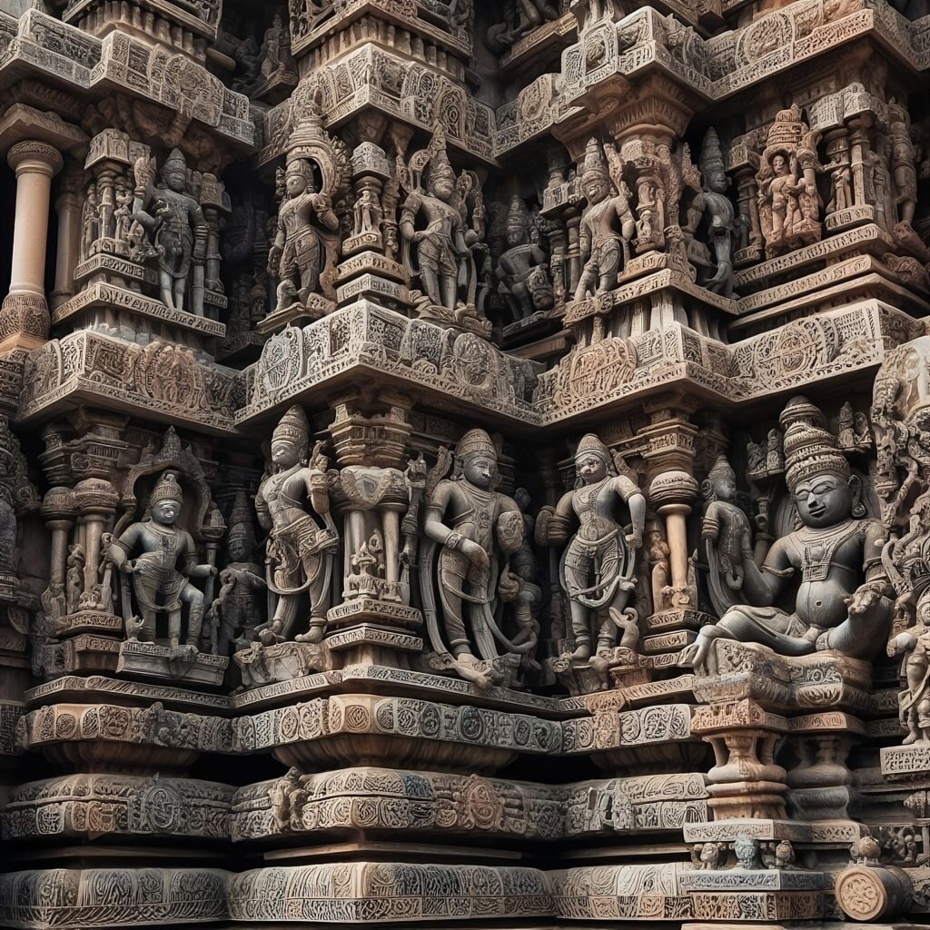 Chola dynasty sculptural mastery on temples