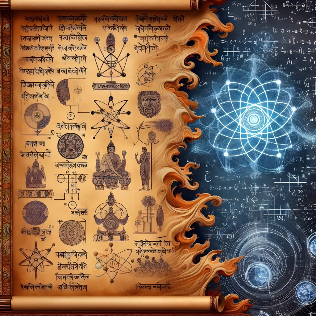 Connection between ancient Indian science and modern nuclear physics formulas